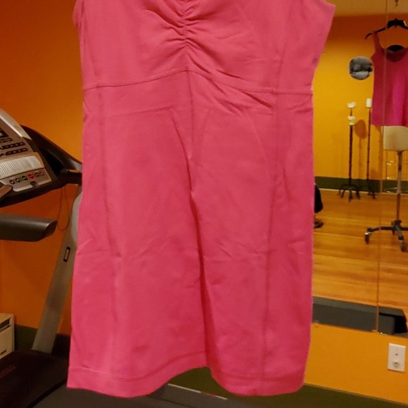Lululemon top, bright pink, built in support - Picture 2 of 8